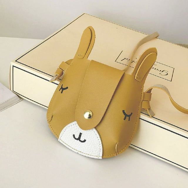 Wangsaura Sac Messager pour Enfants, Sac à Bandoulière Multi-Usage avec Imprimé de Cerf