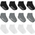 thumbnail image 5 of Debra Weitzner Non-Slip Toddler Socks With Grips for Baby Boys and Girls - Anti-Slip Crew Socks for Infant's and Kids, 12 Pairs, 5 of 8