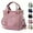 Pink, variant on Tinkertechus Bag, Large Capacity Multi-pocket Handbag, Dual Use Shoulder Bags with Zipper & Compartments, for Women