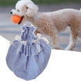 thumbnail image 5 of Pet Dress Bowknot Tie Plaid Pattern Lantern Bottom - Pet Vest Puppy Sleeveless Clothes - for Outdoor, 5 of 8