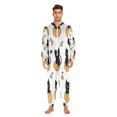 thumbnail image 2 of Cute Black Cat Adult onesie Pajamas, Crystal Velvet Ultra Soft Warm Jumpsuit for Men and Women, 2 of 7