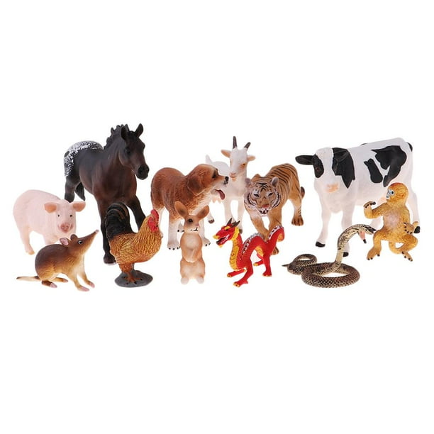 12 Pieces Animals Figure Toys Set Realistic Animal Learning Toys Dollhouse Micro Landscape Decoration 12 Pieces Animals Figure Toys Set Realistic Animal Learning Toys Dollhouse Micro Landscape Decoration