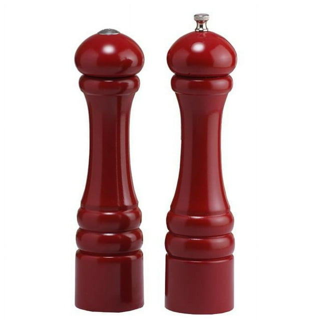 Chef Specialties - 10600 - Autumn Hues - 10 Inch - Pepper Mill and Salt Shaker Set - Candy Apple