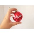 thumbnail image 2 of Bola de Navidad personalizada, adorno con nombre personalizado, adorno para árbol de Navidad, decoración navideña, bola roja colgante, regalo de Papá Noel, 2 of 5