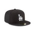 thumbnail image 3 of Sombrero New Era 59Fifty MLB Los Angeles Dodgers LA Negro/Blanco, 3 of 6