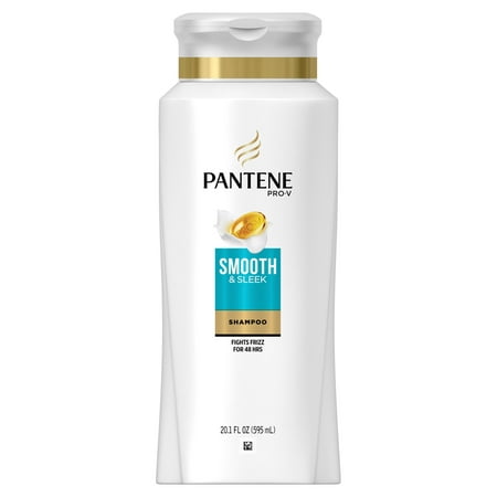Pantene Pro-V Smooth & Sleek Shampoo for Dry & Frizzy Hair, 20.1 Fl