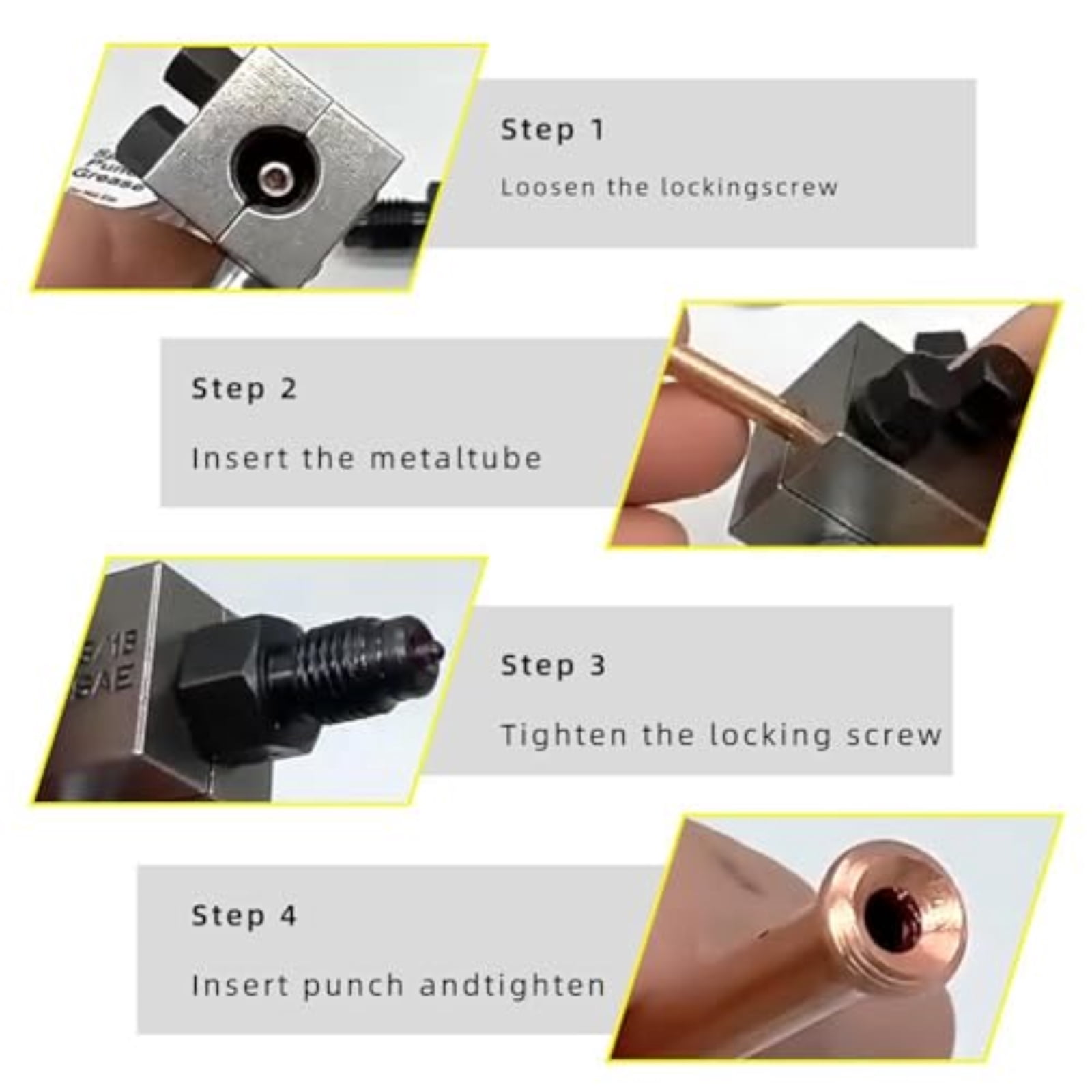 NovaStitch Brake Line Flaring Tool Kit 4.75 Inch Mushroom Head Swaging Tool for Brake Lines Oil Pipes Air Conditioning Tube Flaring Expansion Tool