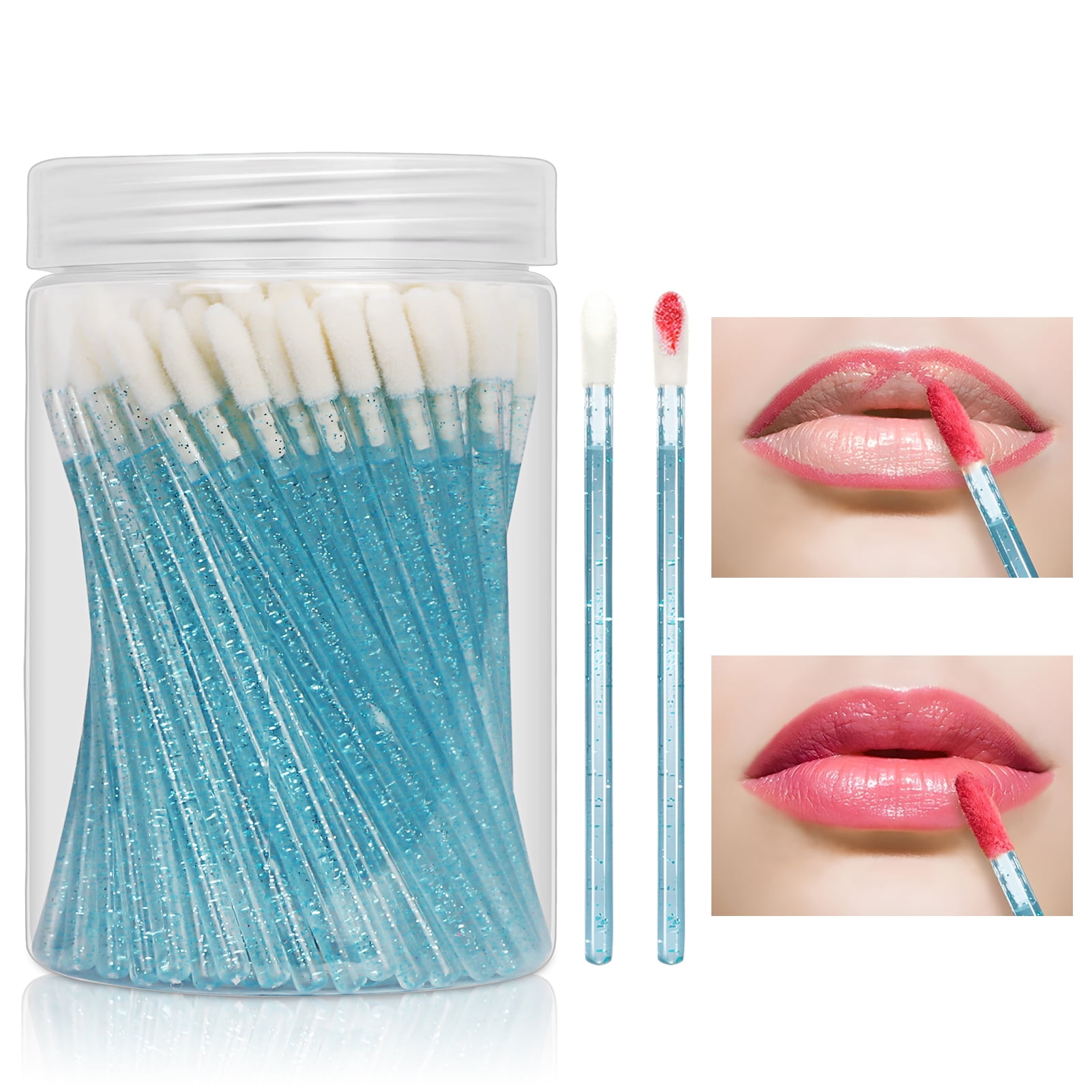 Skycase Disposable Lip Brushes, 100PCS lip gloss brushes disposable