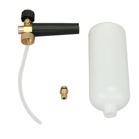 Adjustable Car Wash Snow Foam Lance Pressure Nozzle Soap Bottle Gun 1/4