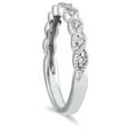 thumbnail image 2 of SZUL Women's 1/8 Carat TW Diamond Wedding Band in 10K White Gold (J-K-L Color, I2-I3 Clarity), 2 of 3