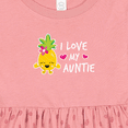 thumbnail image 4 of Inktastic I Love My Auntie with Pineapple Girls Baby Dress, 4 of 5