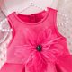 thumbnail image 5 of Vestido de cuello redondo sin mangas, bonito vestido de princesa para niña de primavera y verano, falda sin mangas con flores tridimensionales, vestido de poliéster para niños., 5 of 7
