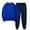 Blue, variant on Winter Save Big! Kiplyki Women's Gym Sport Suit Solid Round Neck Pullover Casual Sports Pants Sports Set