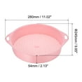 thumbnail image 2 of Uxcell Garden Sifting Pan Plastic Potting Sieve Mesh Filter Soil Screen Tool, Pink, 2 of 5