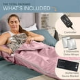 thumbnail image 6 of LifePro Infrared Sauna Blanket - Full Body Portable Sauna for Home, Detox & Relaxation, Adjustable Heat Sauna Blanket Infrared - Regular Pink, 6 of 10
