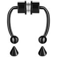 thumbnail image 1 of Horseshoe Septum Nose Ring Fake Nose Ring Hoop Nose Cuff Non Piercing, 1 of 5