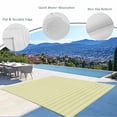 thumbnail image 3 of Outdoor Rug 3x5 ft Yellow Stripes Outdoor Large Area Rug Non Slip Rubber Linen Classic Vertical Striped Front Door Mat RV Rug Camping Carpet Patio Outdoor Rugs for Backyard Balcony Deck Porch Indoor, 3 of 9