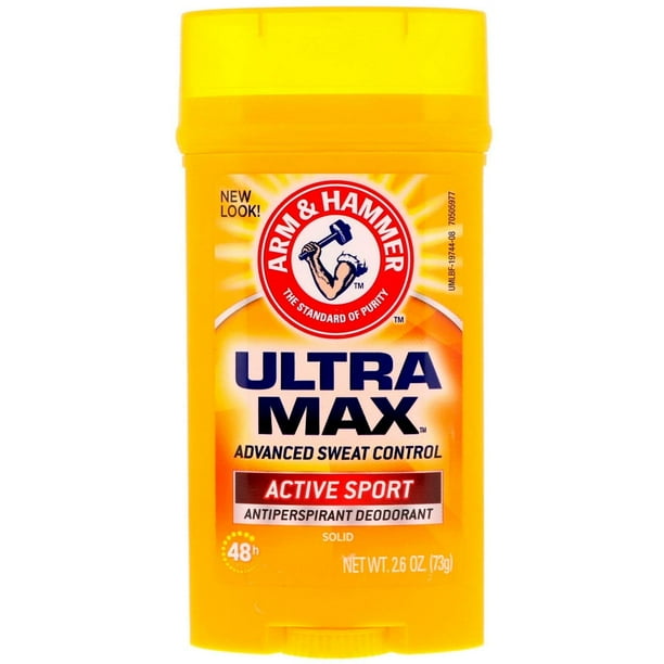 ARM & HAMMER ULTRAMAX Desodorante antitranspirante Active Sport 2.60 oz