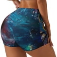 thumbnail image 2 of Kdxio Abstract Colorful Art Supplies Print Workout Shorts for Women Seamless Soft Smooth Gym Yoga Scrunch Active Shorts, 2 of 5