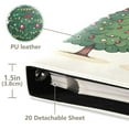 thumbnail image 3 of FORMRS 3 Ring Photo Album 4"x6" Self Adhesive Large Capacity PU Leather Cover, Hand Drawn Christmas Stars, 3 of 8