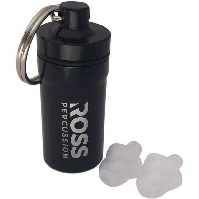 Drummer Earplugs - ROSS Percussion High Fidelity Noise Reduction Ear Plugs Concerts, Musicians, Festivals, DJ's