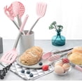 thumbnail image 5 of Rorence Silicone Cooking Utensil Set, 12 Pieces Kitchen Utensils Set with Stainless Steel Handle, Non-stick Heat Resistant Silicone Cookware, Pink, 5 of 6