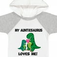 thumbnail image 4 of Inktastic My Auntiesaurus Loves Me Boys or Girls Baby Bodysuit, 4 of 5