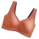 thumbnail image 3 of Sujetador sin costuras Sport Yoga Running Hacer subir Vest Underwire Soft Sleep Ropa interior de mujer, Rojo, L kenally  AP001300-10B, 3 of 7