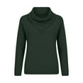thumbnail image 5 of Yigetop Chandail à Col Roulé pour Femmes, Chandail à Col Roulé Surdimensionné pour Femmes, Mode Automne Hiver, Chandail à Manches Longues Tendance à Col Roulé pour Femmes, Chandails d'Hiver pour Femmes Vert G, 5 of 5