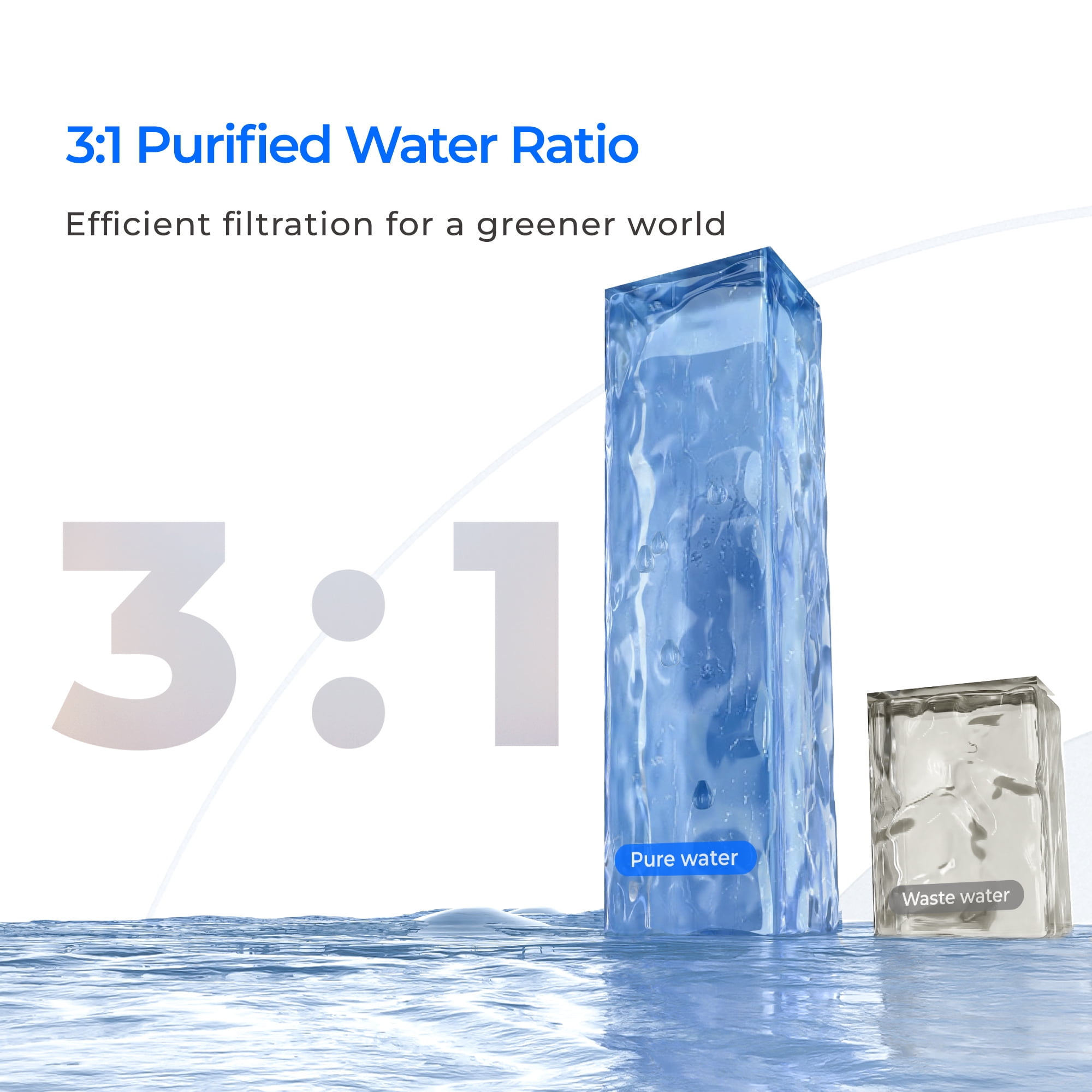 Waterdrop WD-X12-F3 Filter, Replacement for WD-X12-Basic & WD-X12-Alkaline & WD-X12-PRO 1200 GPD Reverse Osmosis System, 24-month Lifetime, Reduce PFAS