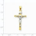 thumbnail image 2 of Beautiful 14k Two-tone INRI Crucifix Pendant, 2 of 2