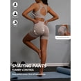 thumbnail image 4 of Two-Piece High-Waist Yoga Set For Women, Stretch Fitness Leggings, Gym Workout Ensemble, Waist-Cinching And Buttock-Lifting Sports Shorts, Suitable For Yoga, Fitness Training, Running And Cycling., 4 of 7