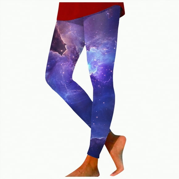 Splozh Women's Cotton Legging Leggings Women High Waist Women Printed Colourful Leggings Trousers Women Leggings Dark Purple,XL