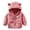 Pink, variant on Coats for Boys 9-12 Months Old, Baby Girls Boys Jacket Bear Ears Hooded Outerwear Zipper Warm Winter Coat AG 0-6 Months