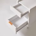 thumbnail image 5 of Leumius Nightstands Set of 2 with Drawer and Open Storage,Modern Bedroom Bedside End Tables for Living Room Home Decor,White, 5 of 8