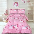 thumbnail image 3 of Utopia Bedding Unicorn Kids Comforter Set with 2 Pillow Shams, 3 Piece Soft Microfiber Twin Bed Comforter with Pillow Shams, Printed Kids Bedding for Boys and Girls, Lightweight, Breathable,Easy Care, 3 of 8