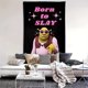 thumbnail image 1 of Tapestry Born to Slay, divertido personaje con gafas de sol, 100 x 150 cm, 1 of 3