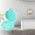 thumbnail image 2 of Vocoste Soap Dish Portable Travel Portable Soap Dish Box Soap Bar Holder Blue for Travel Camping Gym with Cover, 2 of 4
