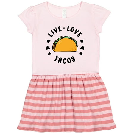 

Inktastic Live Love Tacos Gift Toddler Girl Dress