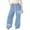 C-Light Blue626, variant on DHFJKG Sweatpants For Girls Drawstring Waist Track Pants Baseball Bow Printed Wide Leg Athletic Jogger Pants Cozy Trousers