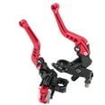 thumbnail image 1 of Motorcycle Brake  Master Cylinder Levers, Universal Fit 7/8inch Handlerbar, Adjustable CNC Aluminum Reservoir Kit, 1 of 8