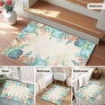 thumbnail image 5 of Entryway Rug 2'x3', Beige Coastal Small Rug for Kitchen Bathroom Door Mat Indoor Entrance, Summer Nautical Beach Coral Starfish Non-Slip Area Rugs Floor Mats Carpet Front Door Rugs, 5 of 8