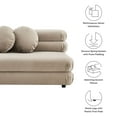 thumbnail image 2 of Jubilee Causeuse Sans Accoudoirs Taupe, 2 of 13