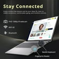 thumbnail image 6 of Lenovo Yoga 7 2-in-1 16" WUXGA Touchscreen Laptop, AMD Ryzen 7 8840HS, 16GB LPDDR5X, 2.5TB Storage (2TB SSD+512GB Docking Station Set), Backlit Keyboard, Fingerprint Reader, Win 11, Artic Grey, 6 of 9