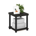 thumbnail image 1 of Mesa auxiliar Furinno Turn-N-Tube Classic de 2 niveles Espresso/Black, 1 of 7