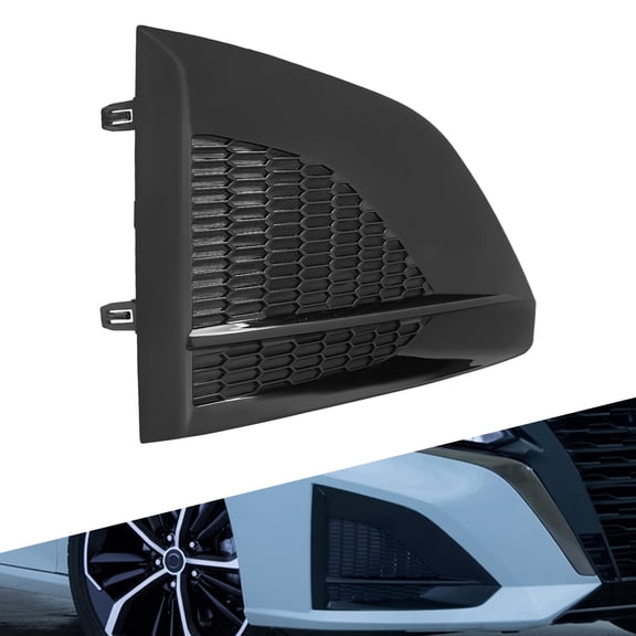 Fog Light Cover Grille, Front Bumper Fog Lamp Bezel Trim, For 2023-2024 Nissan Altima, ABS Black Direct Replacement (Right Passenger Side)