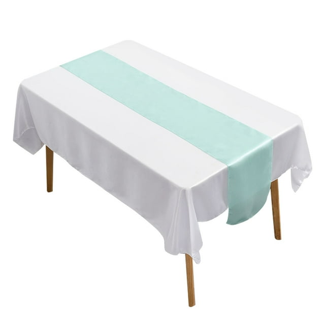 Paquete de 10 caminos de mesa de satén de 30cm x 275cm, caminos de mesa de cinta para bodas, fiestas, cumpleaños, banquetes, decoraciones para restaurantes y hoteles