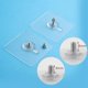 thumbnail image 3 of Self-Adhesive Screw Hooks, 20pcs Waterproof Wall Hooks for Bathroom Kitchen, No Drill Stainless Steel Wall-Mounted Hooks, 3 of 5