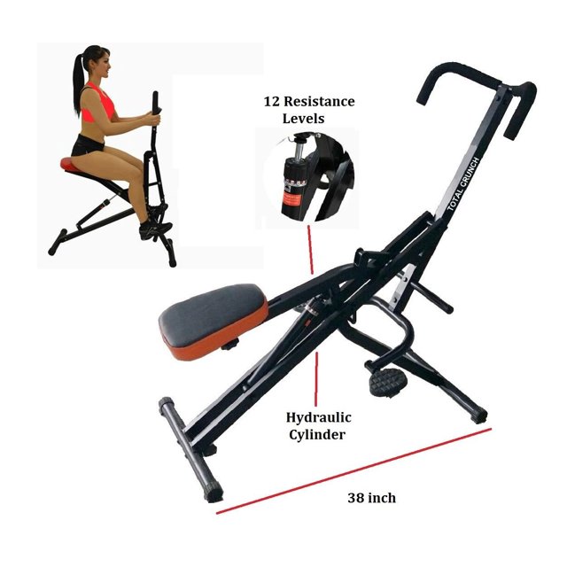 Total Crunch AB Crunch Horse Riding Abdominal Workout Home Gym Fitness Exercise Muscle and Cardio Trainer
