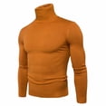 thumbnail image 2 of qucoqpe Men's Slim Fit Turtleneck Sweater Casual Basic Knitted Long Sleeve Pullover Sweater, 2 of 5